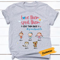 Personalized Mom Grandma T Shirt AG123 30O57 thumb 1
