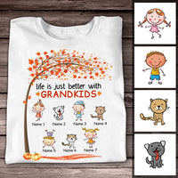 Personalized Grandma Fall T Shirt AG125 30O53 thumb 1