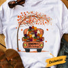 Personalized Fall Grandma Little Turkeys T Shirt AG131 87O34 1