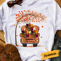 Personalized Fall Grandma Little Turkeys T Shirt AG131 87O34 thumb 1
