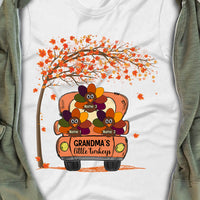 Personalized Fall Grandma Little Turkeys T Shirt AG131 87O34 thumb 1