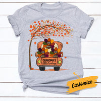 Personalized Fall Grandma Little Turkeys T Shirt AG131 87O34 thumb 1