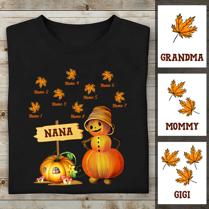 Personalized Mom Grandma Fall Halloween T Shirt AG141 22O53 1