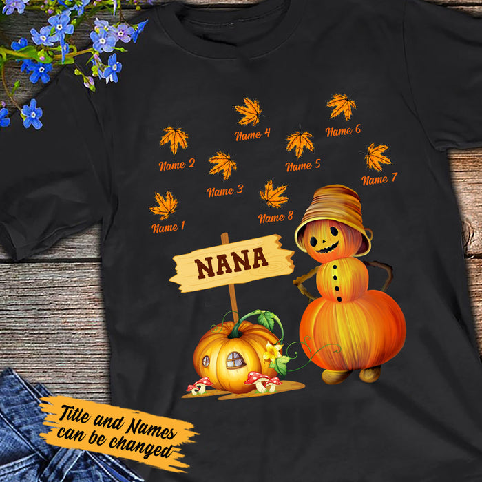 Personalized Mom Grandma Fall Halloween T Shirt AG141 22O53 1