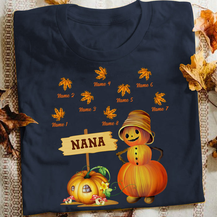 Personalized Mom Grandma Fall Halloween T Shirt AG141 22O53 1