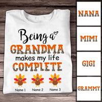 Personalized Being A Grandma Fall T Shirt AG141 23O53 thumb 1