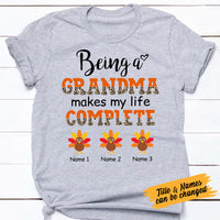 Personalized Being A Grandma Fall T Shirt AG141 23O53 thumb 1