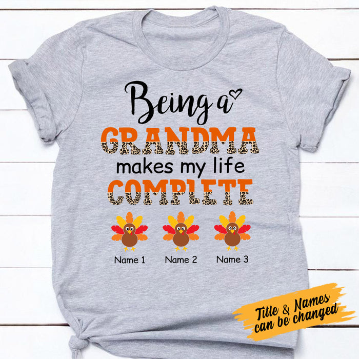 Personalized Being A Grandma Fall T Shirt AG141 23O53 1