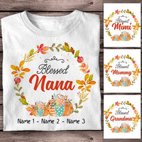 Personalized Grandma Fall Halloween T Shirt AG142 22O58 thumb 1