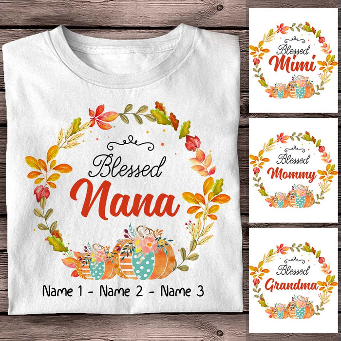 Personalized Grandma Fall Halloween T Shirt AG142 22O58 1