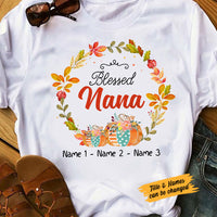 Personalized Grandma Fall Halloween T Shirt AG142 22O58 thumb 1