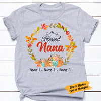 Personalized Grandma Fall Halloween T Shirt AG142 22O58 thumb 1