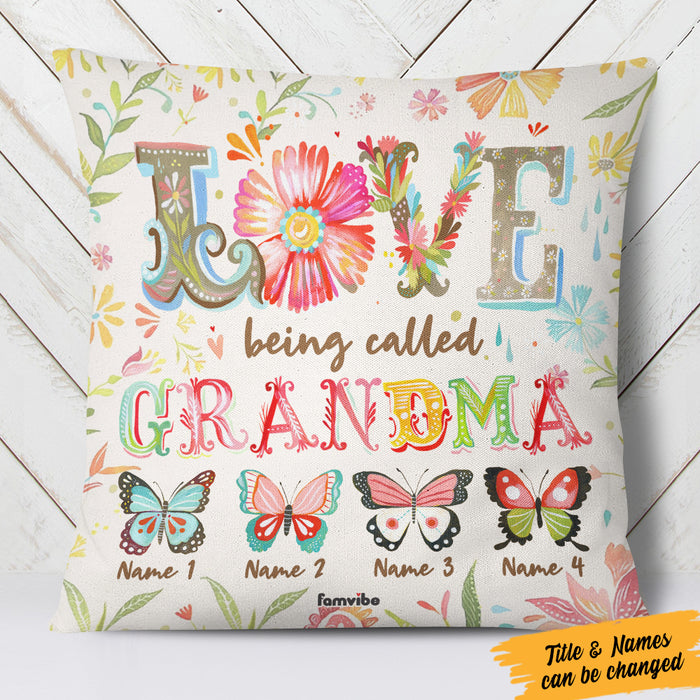 Personalized Fall Flower Mom Grandma Pillow AG133 24O36 (Insert Included) 1
