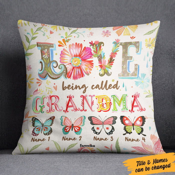 Personalized Fall Flower Mom Grandma Pillow AG133 24O36 (Insert Included) 1