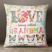 Personalized Fall Flower Mom Grandma Pillow AG133 24O36 (Insert Included) thumb 1