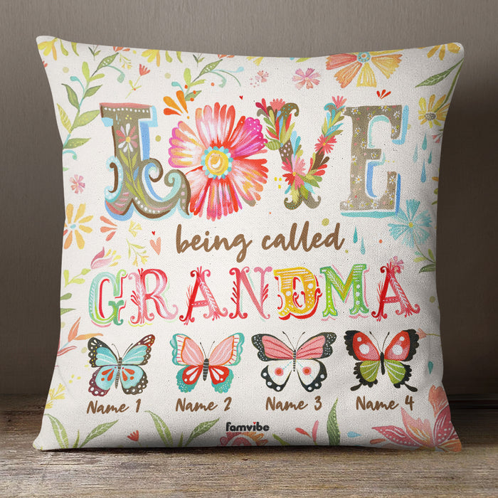 Personalized Fall Flower Mom Grandma Pillow AG133 24O36 (Insert Included) 1
