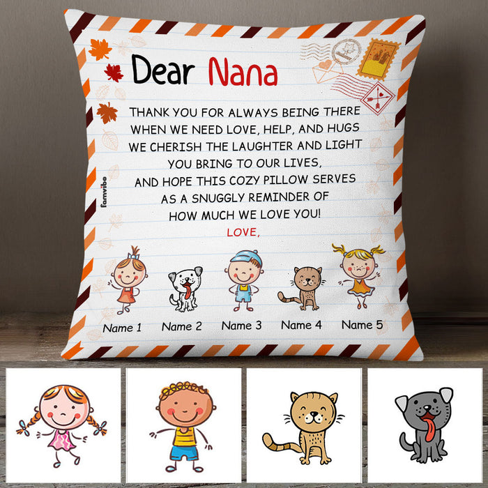Personalized Fall Mom Grandma Pillow AG134 26O53 (Insert Included) 1