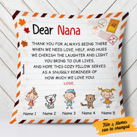 Personalized Fall Mom Grandma Pillow AG134 26O53 (Insert Included) thumb 1