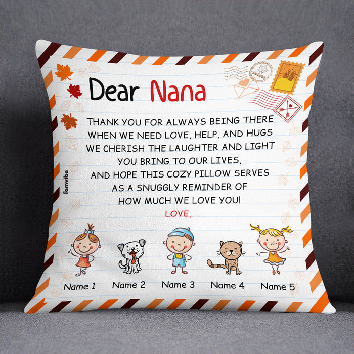 Personalized Fall Mom Grandma Pillow AG134 26O53 (Insert Included) 1