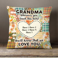Personalized Grandma Fall Pillow AG133 95O58 (Insert Included) thumb 1