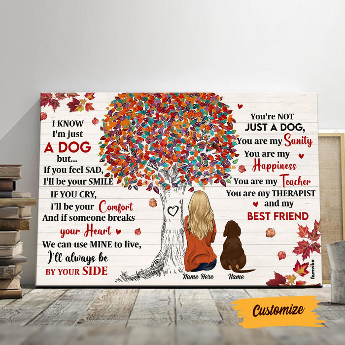 Personalized Fall Halloween Dog Poster AG143 23O58 1