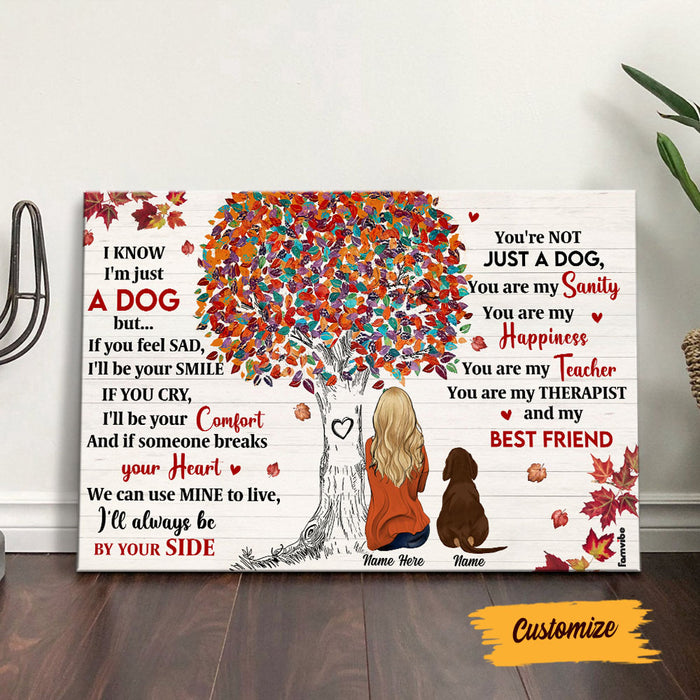 Personalized Fall Halloween Dog Poster AG143 23O58 1