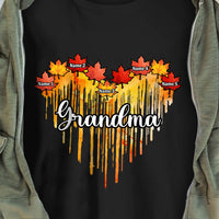Personalized Grandma Fall Halloween T Shirt AG134 95O34 thumb 1