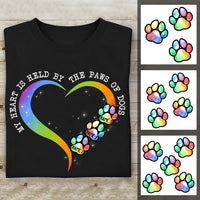 Personalized Dog Heart Held By T Shirt AG141 30O36 thumb 1