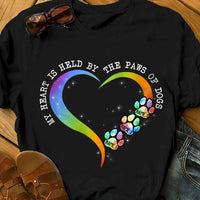 Personalized Dog Heart Held By T Shirt AG141 30O36 thumb 1