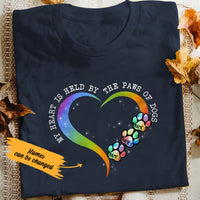 Personalized Dog Heart Held By T Shirt AG141 30O36 thumb 1