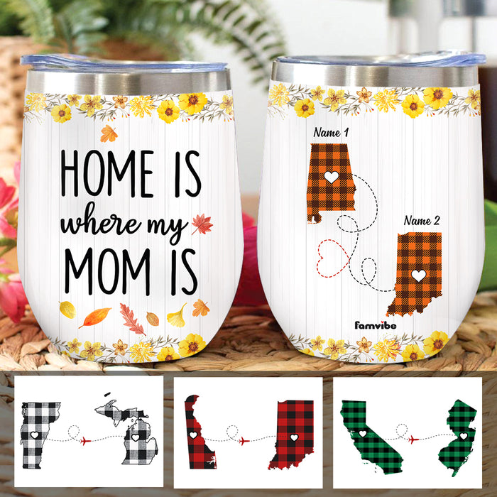 Personalized Fall Mom Home Wine Tumbler AG143 24O47 1