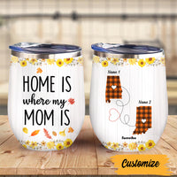 Personalized Fall Mom Home Wine Tumbler AG143 24O47 thumb 1