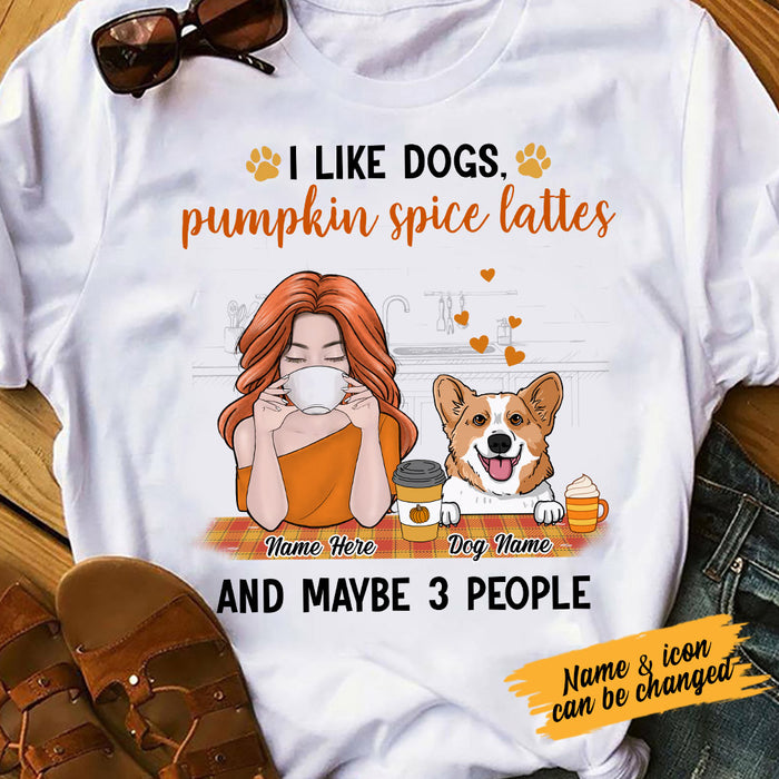 Personalized Fall Dog Mom T Shirt AG142 26O53 1