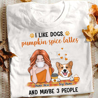 Personalized Fall Dog Mom T Shirt AG142 26O53 thumb 1