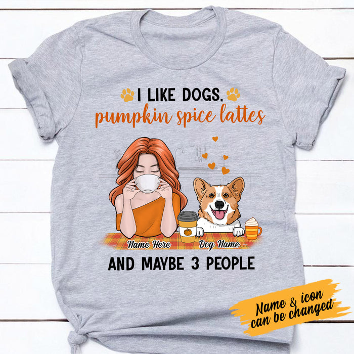 Personalized Fall Dog Mom T Shirt AG142 26O53 1