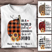 Personalized Fall Halloween Mimi Grandma T Shirt AG144 26O58 thumb 1