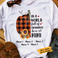 Personalized Fall Halloween Mimi Grandma T Shirt AG144 26O58 thumb 1