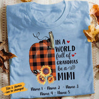 Personalized Fall Halloween Mimi Grandma T Shirt AG144 26O58 thumb 1