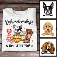Personalized Dog Fall T Shirt AG143 22O57 thumb 1