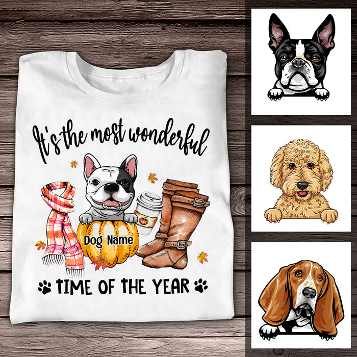 Personalized Dog Fall T Shirt AG143 22O57 1