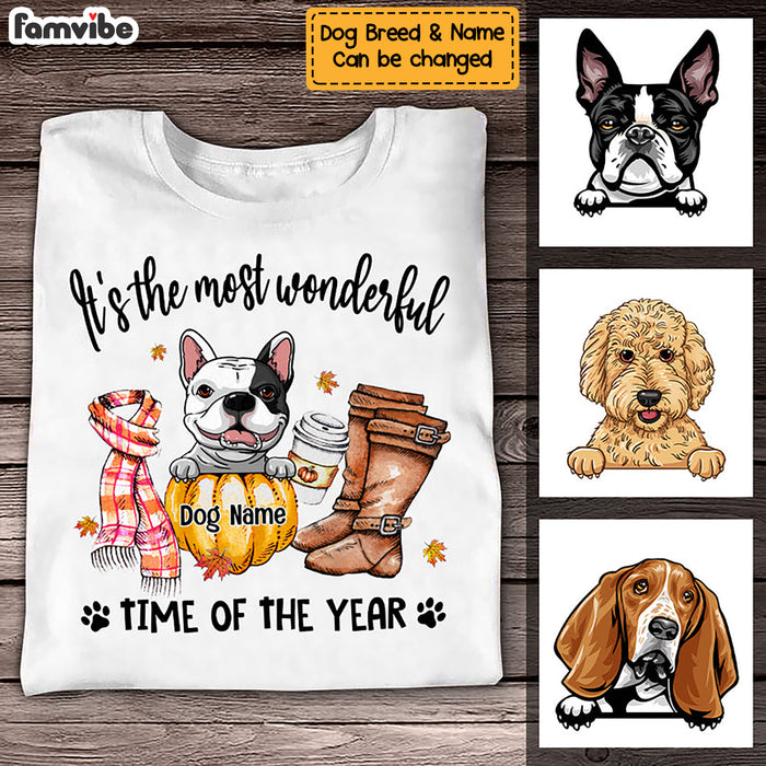 Personalized Dog Fall T Shirt AG143 22O57 1