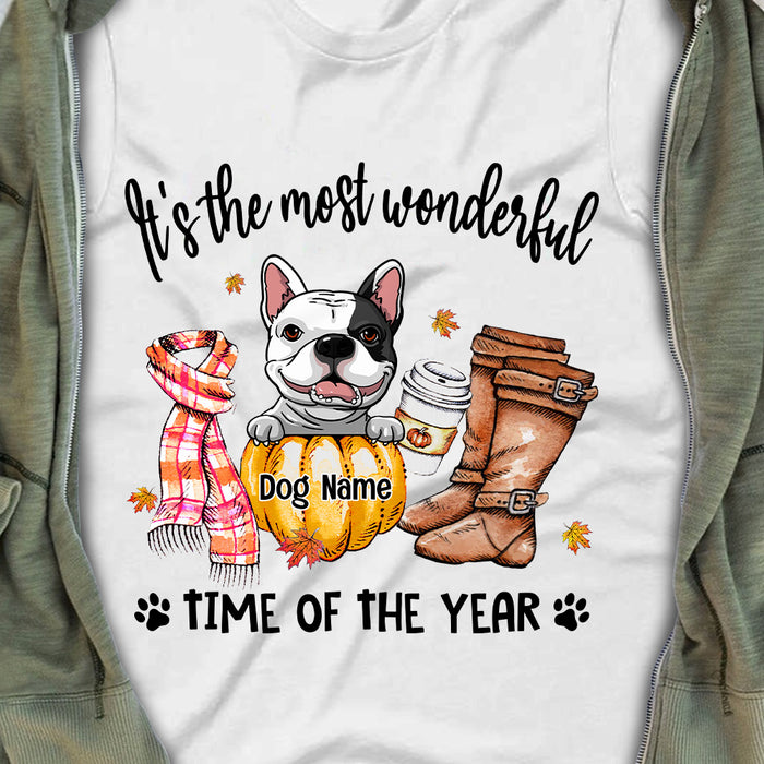 Personalized Dog Fall T Shirt AG143 22O57 1