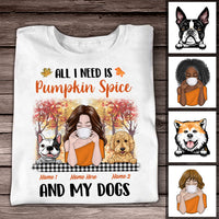 Personalized Dog Fall Pumpkins T Shirt AG145 30O47 thumb 1
