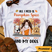 Personalized Dog Fall Pumpkins T Shirt AG145 30O47 thumb 1