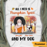 Personalized Dog Fall Pumpkins T Shirt AG145 30O47 thumb 1