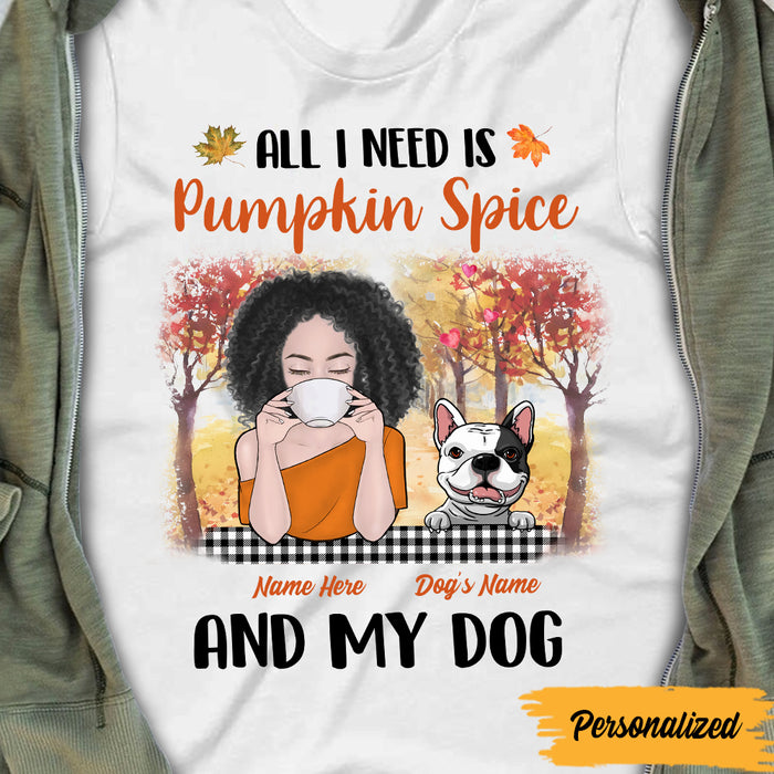 Personalized Dog Fall Pumpkins T Shirt AG145 30O47 1