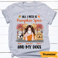 Personalized Dog Fall Pumpkins T Shirt AG145 30O47 thumb 1