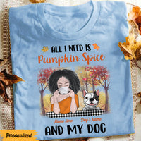 Personalized Dog Fall Pumpkins T Shirt AG145 30O47 thumb 1