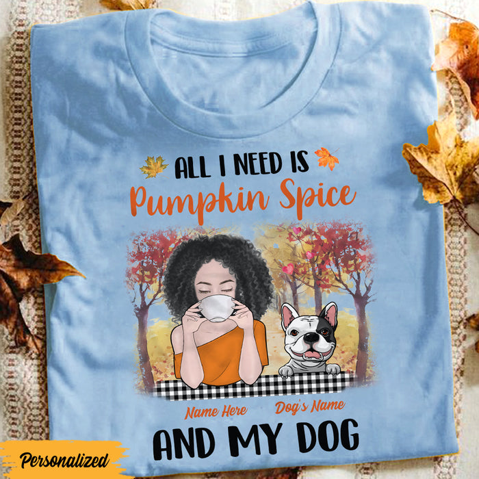 Personalized Dog Fall Pumpkins T Shirt AG145 30O47 1
