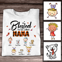 Personalized Grandma Fall T Shirt AG146 30O36 thumb 1